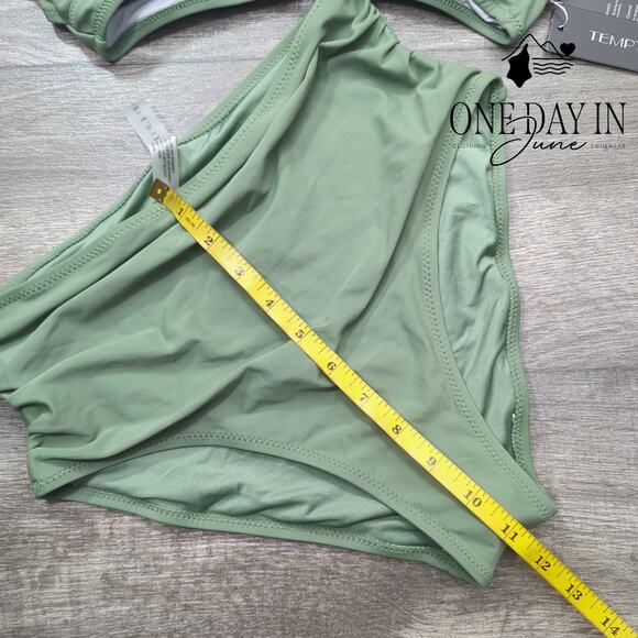 Tempt Me Cross Front High Waist Bikini Swimsuit Size M - Picture 6 of 7